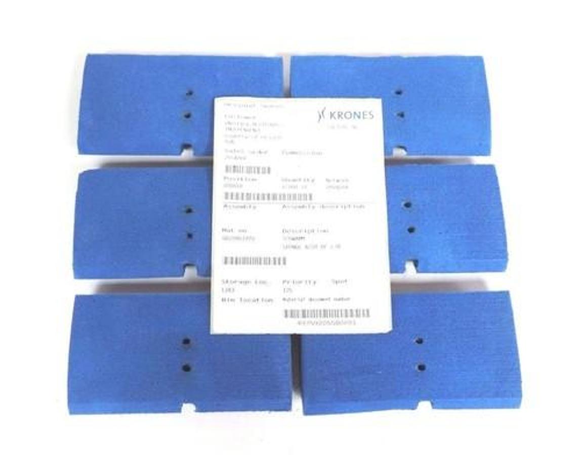 Used LOT OF 6 NEW KRONES G029961970 SPONGES 20916137