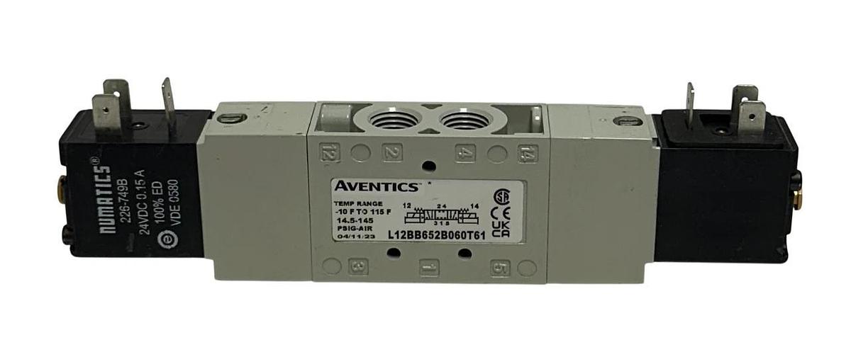 NUMATICS AVENTICS L12BB652B060T61 SOLENOID VALVE 24VDC COILS *MISSING PARTS NSNP