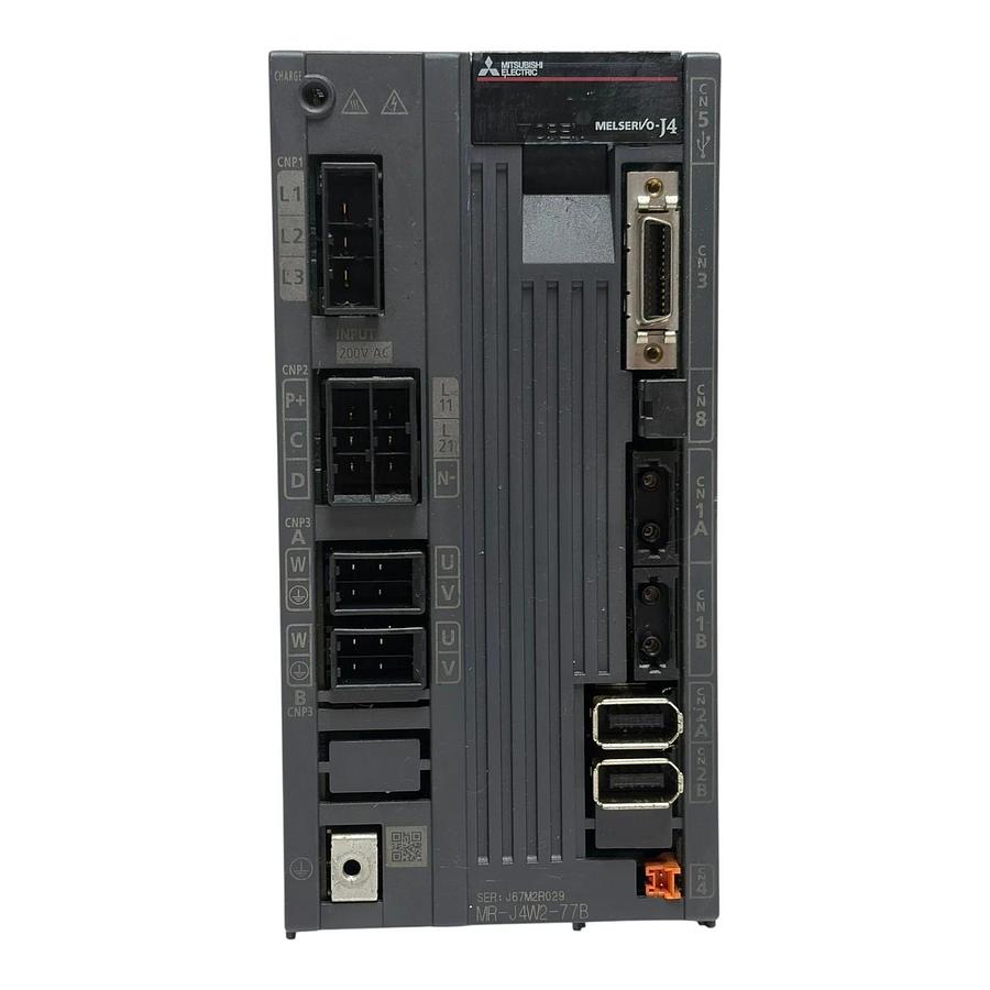 Used Mitsubishi MR-J4W2-77B AC Motion Servo Drive 2-Axis 750W MELSERVO-J4