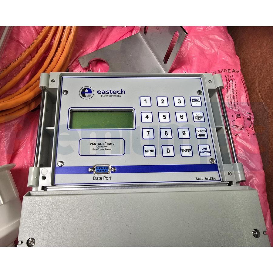 Eastech Vantage 2210 Flow & Level Meter w/ FB5 Ultrasonic Transducer Sensor 25"