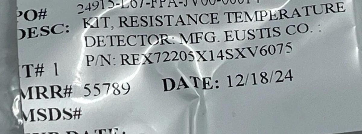Eustis Pyrocom REX72205X14SXV6075 Industrial Thermocouple Sensor - NSNP
