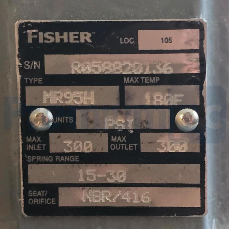 Fisher MR95H Regulator 3/4" NPT 15-30psi Spring Range M95H-3063-2242079 MR95H-19