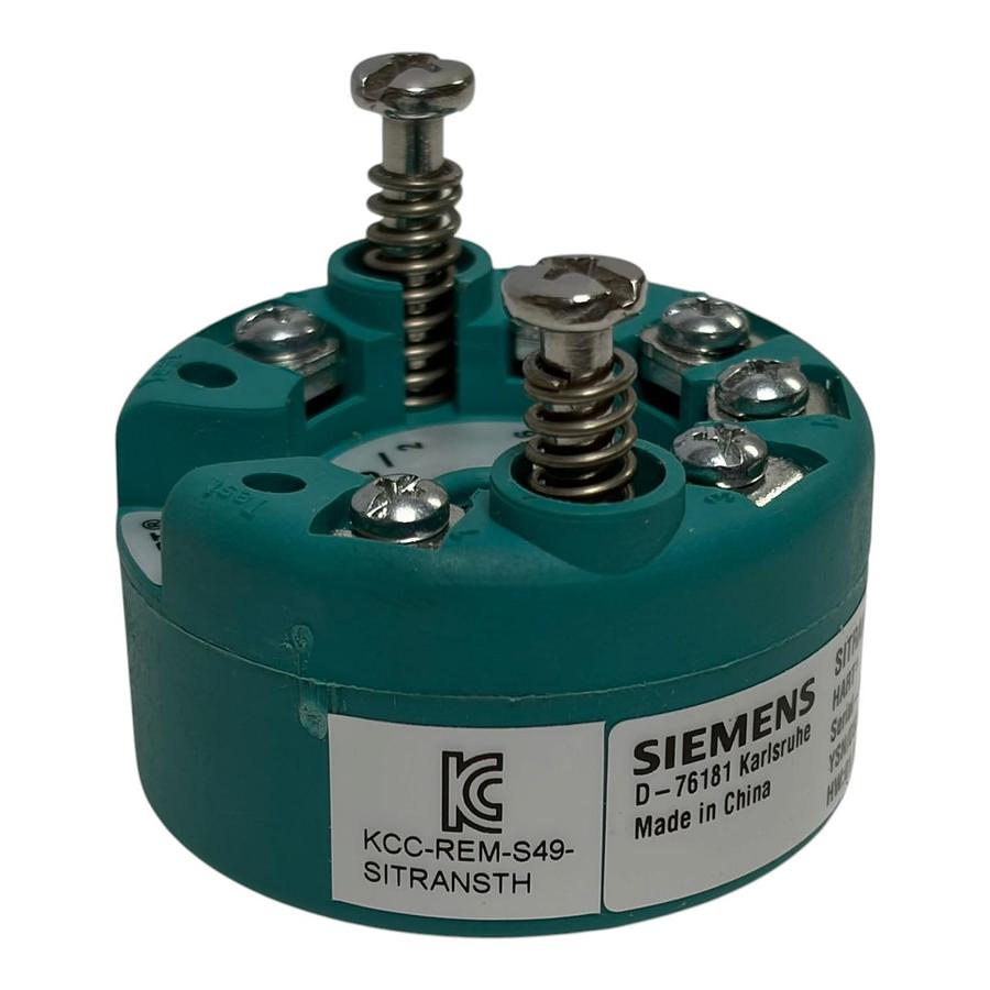 Used Siemens SITRANS TH300 Temperature Transmitter 7NG3212-0NN00 HART New Surplus