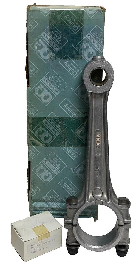 Used Quincy Compressor 6655X LP Connecting Rod w/6656 PR Bearing for QR-25 Series OEM