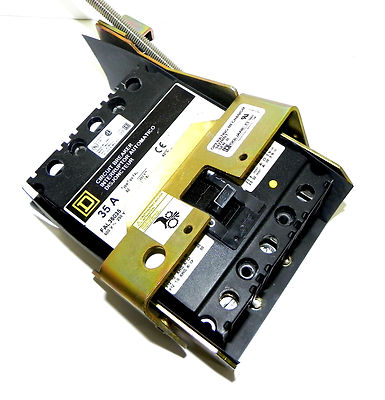 Used SQUARE D FAL36035 35A CIRCUIT BREAKER FAL36035 W/9422RN1 OPERATING MECHANISM