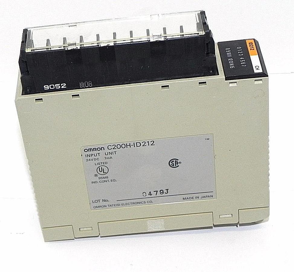Used OMRON C200H-ID212 INPUT MODULE 24VDC 7mA C200HID212