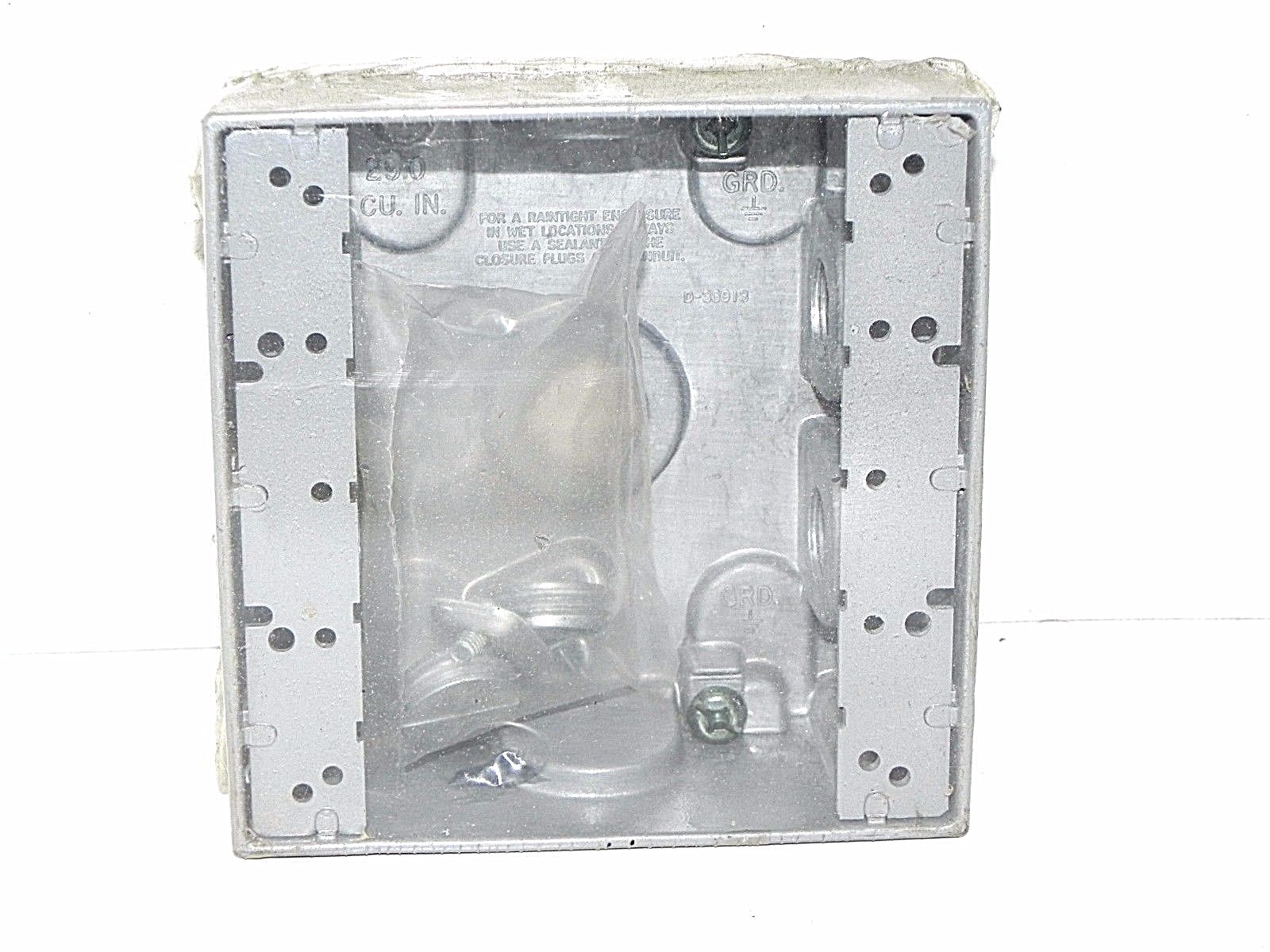 NEW BELL OUTDOOR 5337-0 HUBBELL ELECTRIC BOX 4-1/4'' BY 4-1/2''