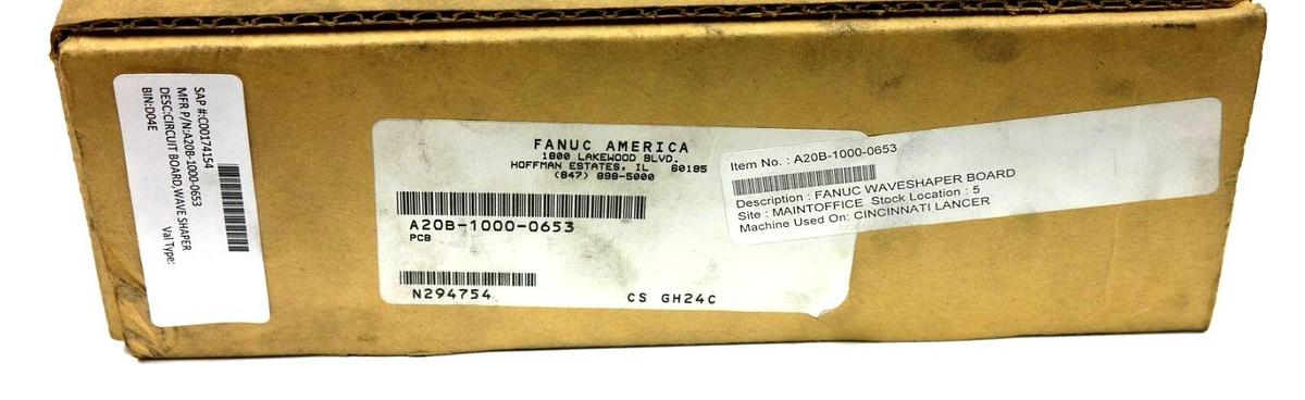 Used NIB FANUC A20B-1000-0653 WAVE SHARPER CIRCUIT BOARD A20B10000653