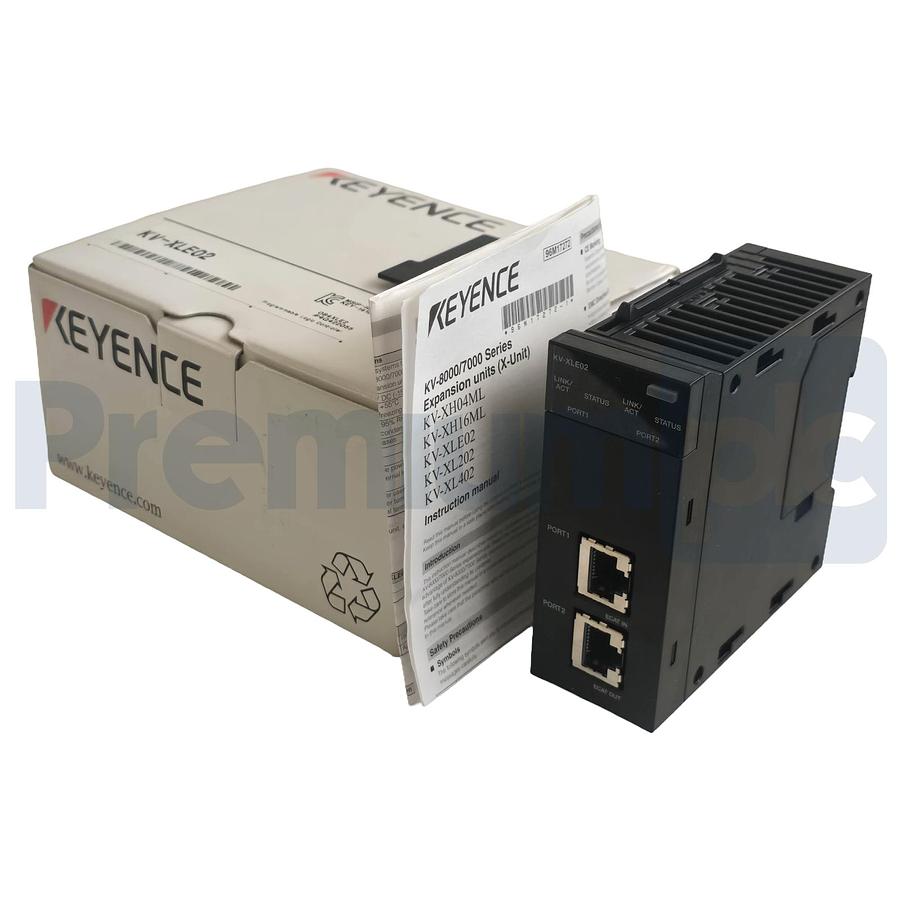 Used Keyence KV-XLE02 | KVXLE02 Dual-Port EtherNet Communication Unit | 1Gbps NSMP