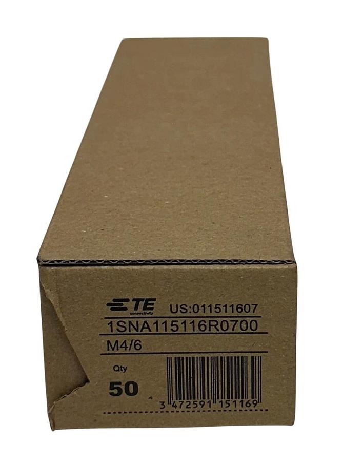 50 TE CONNECTIVITY 1SNA115116R0700 ENTRELEC TERMINAL BLOCKS M4/6 GRAY NSMP