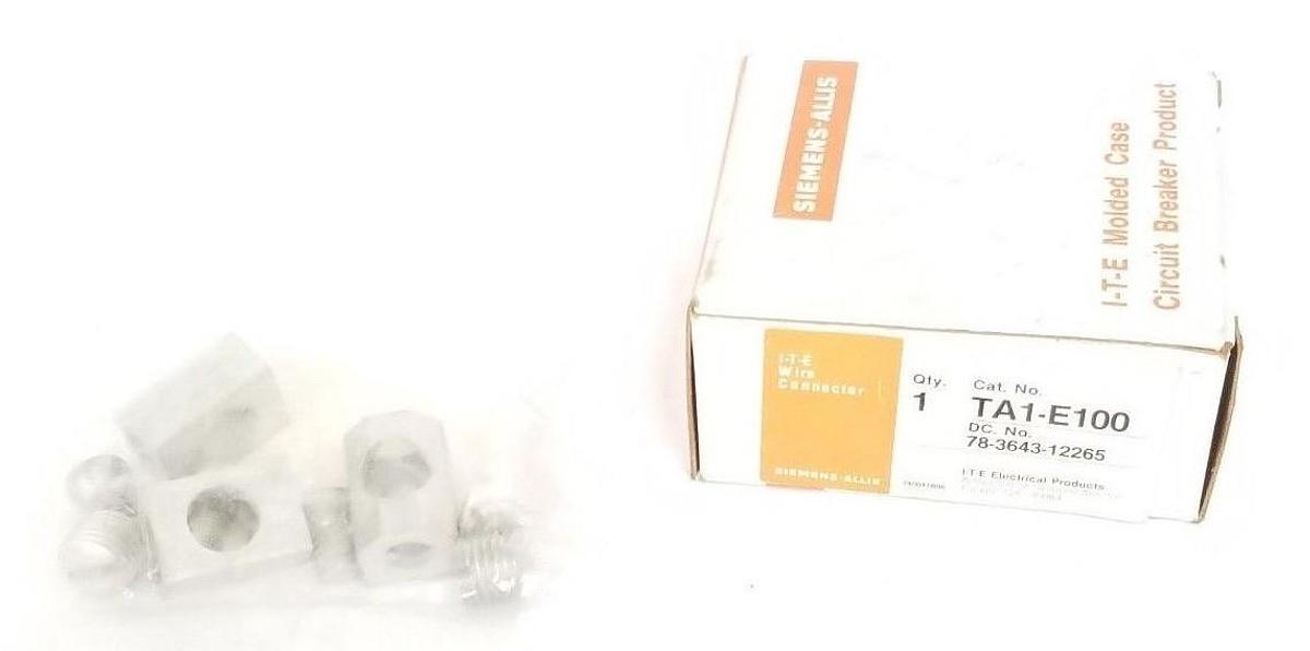 Used LOT OF 3 NIB ITE TA1-E100 WIRE CONNECTOR KITS 78364312265, TA1E100