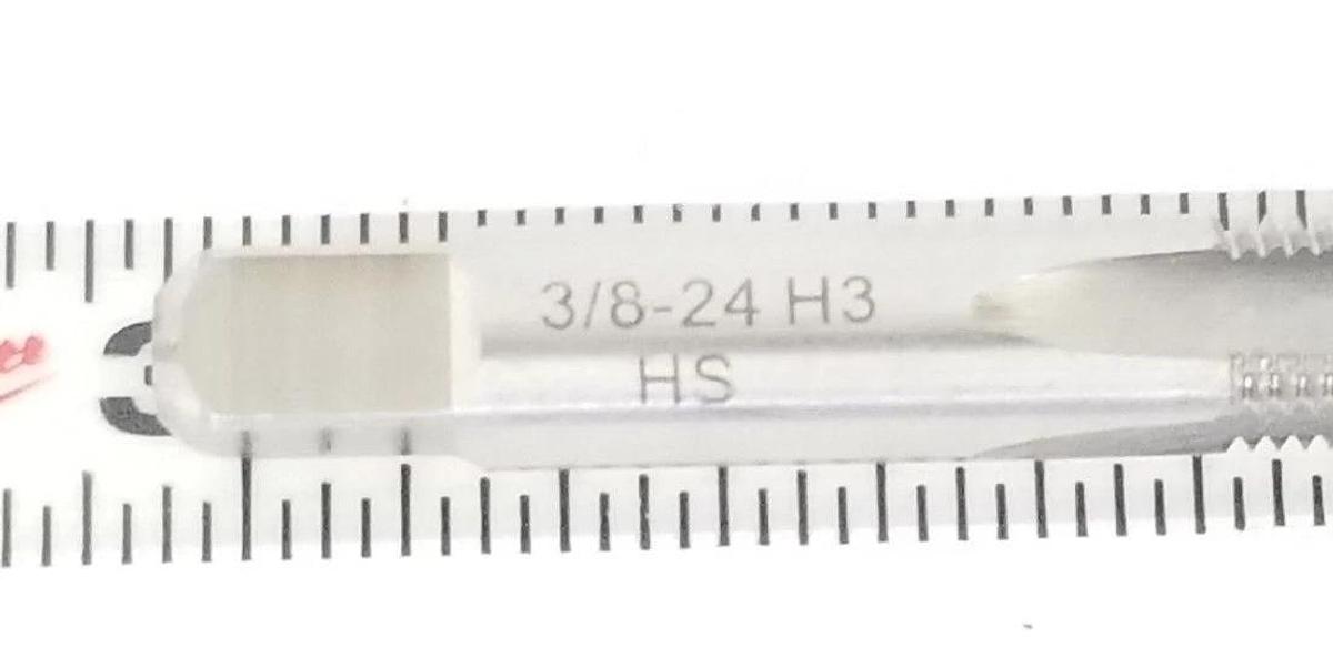 LOT OF 2 NEW DRILLCO 20E124FP 3/8" HSS PLUG TAPS 3/8-24 H3 HS