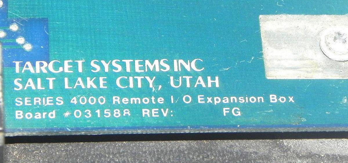 Used TARGET SYSTEMS INC REMOTE I/O4000 GAUGE SYSTEM IO4000