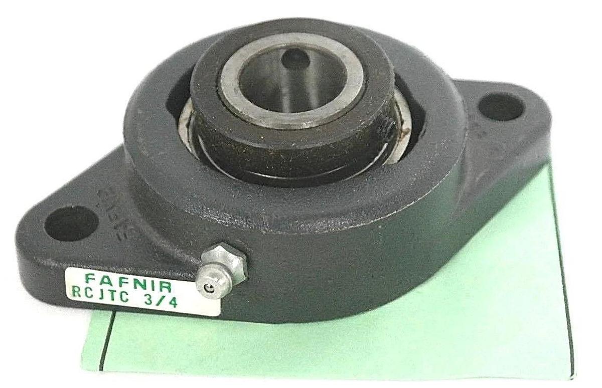 Used NIB FAFNIR RCJTC 3/4 BEARING FLANGED HOUSING 2BOLT 3/4IN ID