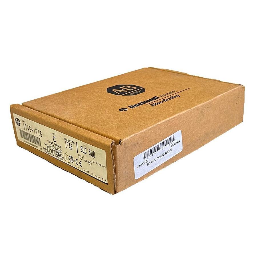 Used NEW ALLEN BRADLEY 1746-IV16 /C SLC 500 DIGITAL INPUT MODULE 10-30Vdc 1746IV16