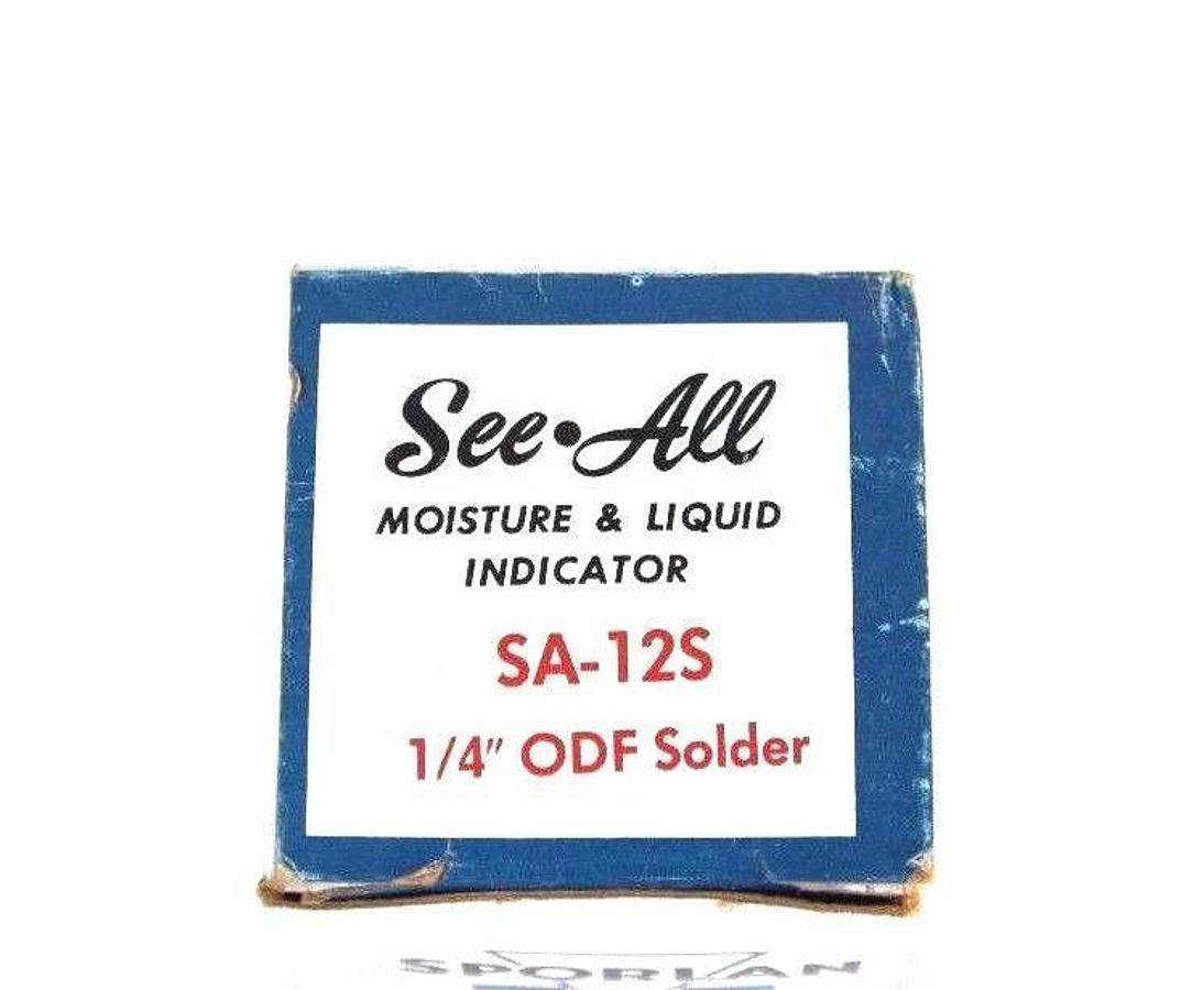 Used NIB SPORLAN SA-12S MOISTURE & LIQUID INDICATOR 1/4" ODF SOLDER