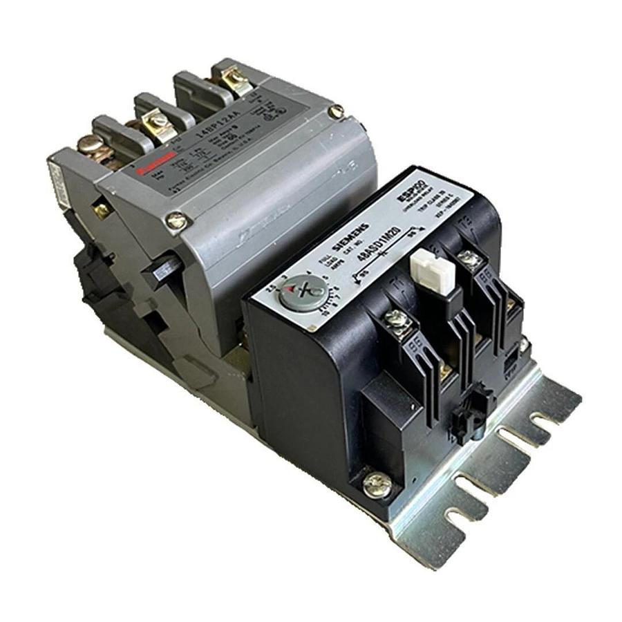 Used SIEMENS FURNAS 14BP12AA MAGNETIC STARTER 1/3-1HP 115/230V 00 W/ 48ASD1M20 RELAY
