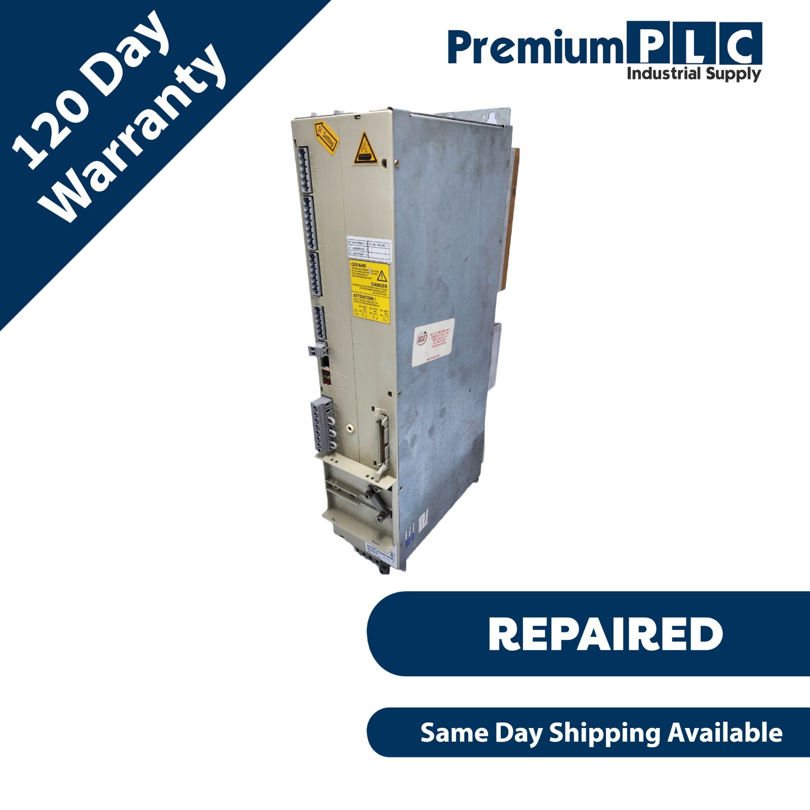 Used REPAIRED SIEMENS 6SN1145-1AA01-0AA1 VER. B SIMODRIVE 611 INFEED MODULE 10/25KW
