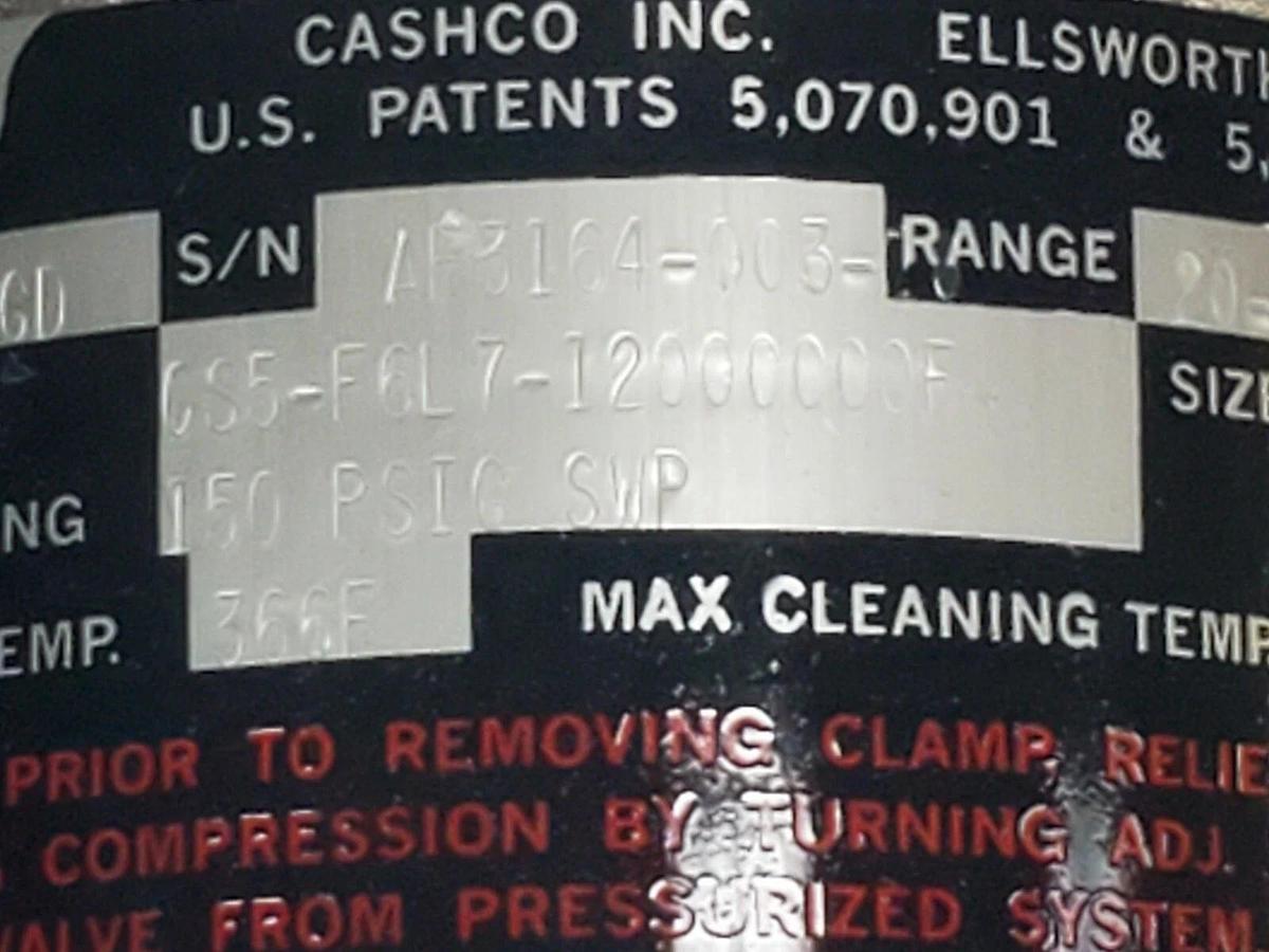 Used NIB CASCHO C-CS-FGD PRESS REDUCING STEAM REGULATOR C-CS CS5-F6L7-12000000F, 3/4"