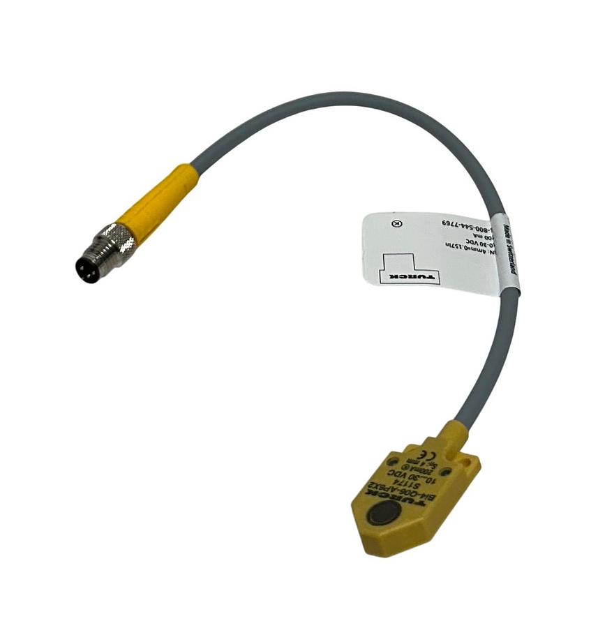 Used TURCK BI4-Q06-AP6X2-0.2-PSG3M/S1174 / 1620178 INDUCTIVE SENSOR 4mm 10-30VDC NSMP