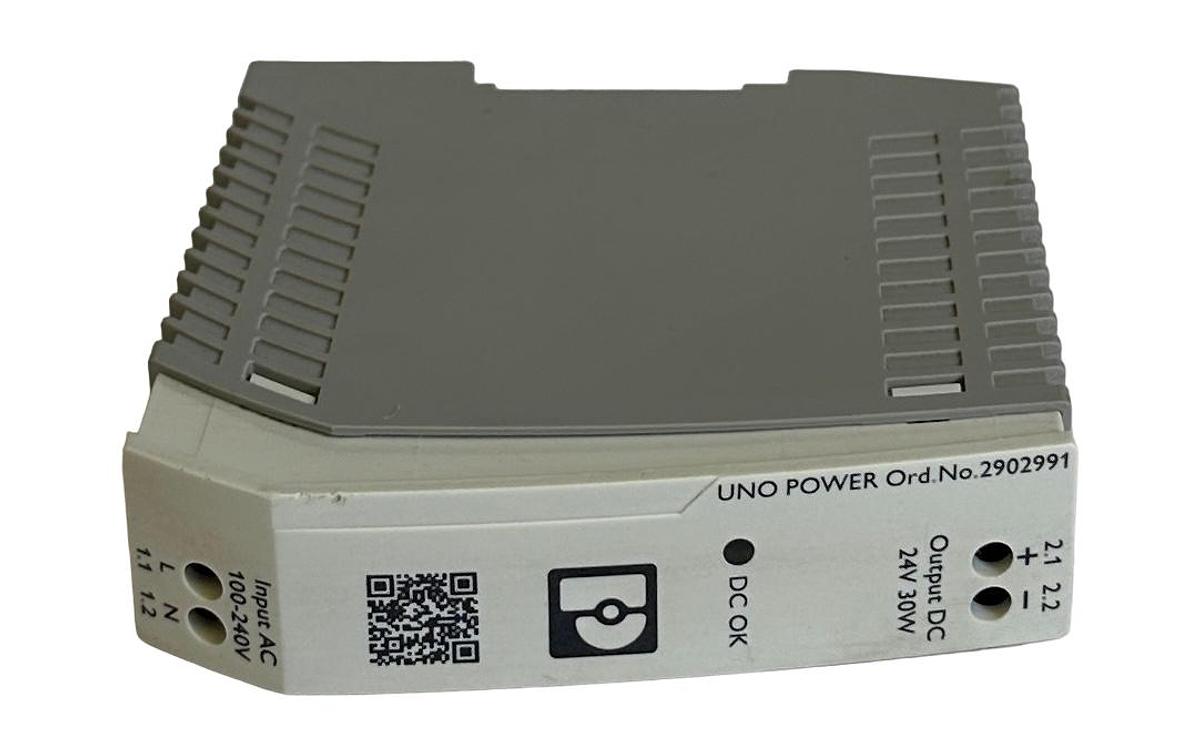 Used NEW PHOENIX CONTACT UNO-PS/1AC/24DC/30W / 2902991 UNO POWER SUPPLY 100-240V