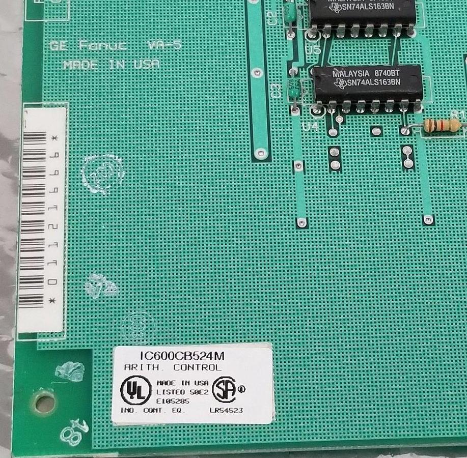 Used GE FANUC IC600CB524M ARITHMETIC CONTROL MODULE ASM. NO. 44A720733-G01