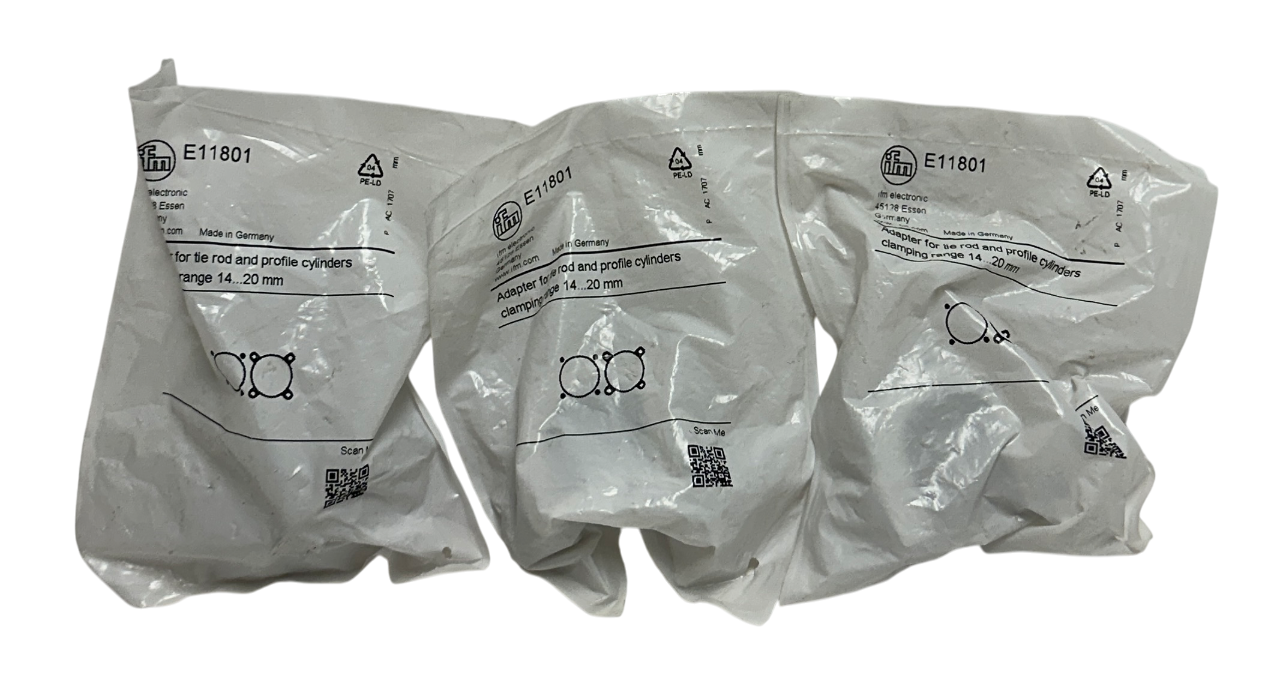 3 IFM E11801 OEM ADAPTERS FOR TIE ROD AND PROFILE CYLINDERS 14-20mm RANGE NSFS