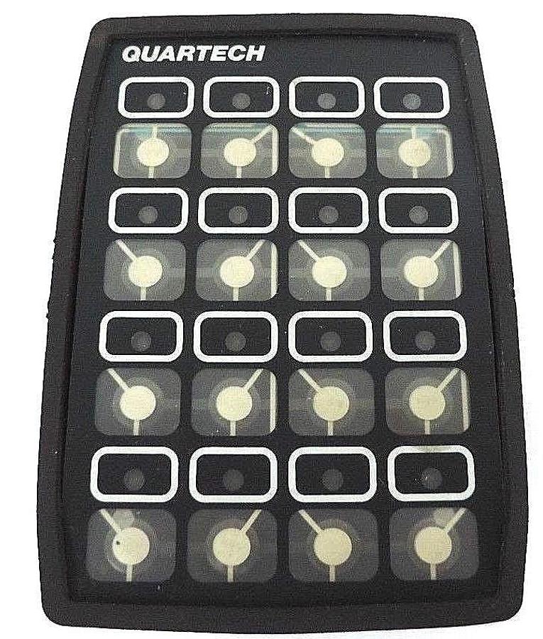 Used QUARTECH 8652 PLC PROGRAMMING INTERFACE 16-KEY 5VDC