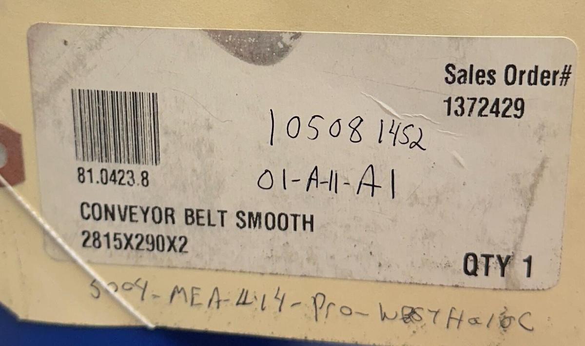 Used HOLAC 81-0423-8 / 8104238 TRANSPORTBAND CONVEYOR BELT FOR CUTTING MACHINE NSNP