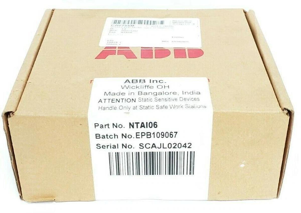 Used FACTORY SEALED ABB NTAI106 I/O TERMINATION MODULE