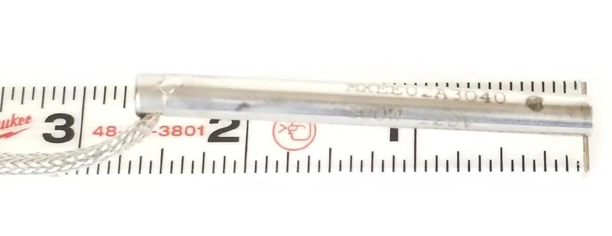 Used LOT OF 3 OGDEN MXEE02A3040 HEATER CARTRIDGES 353D-T, 100W, 120V