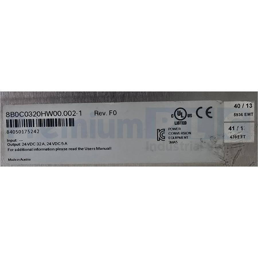 Used KRONES B&R 8B0C0320HW00.002-1 ACOPOSmulti POWER SUPPLY MODULE 0901373173 NSNP