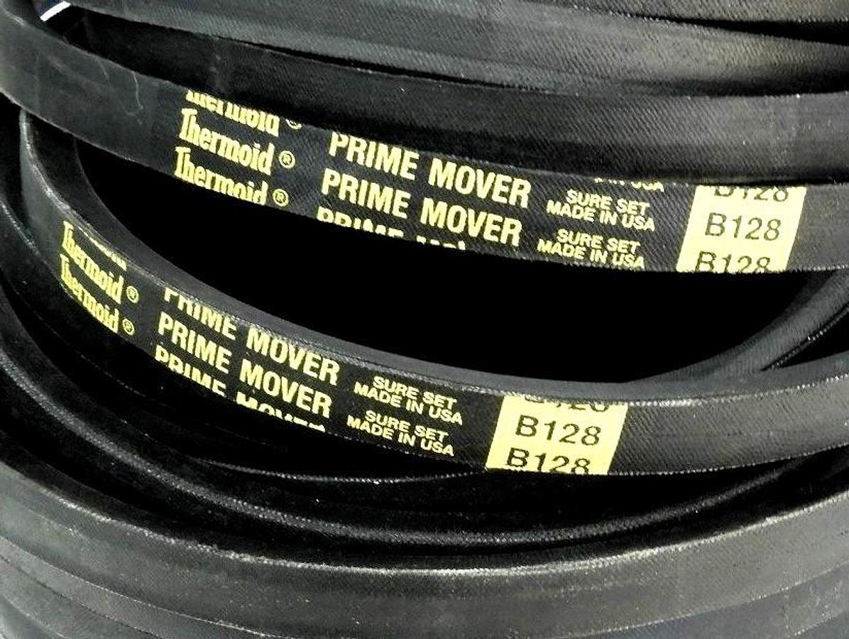 Used LOT OF 6 NEW THERMOID PRIME MOVER B128 UNICORD BELTS