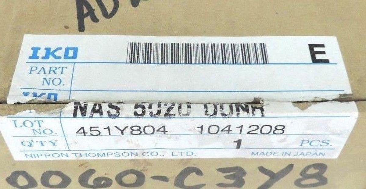 Used NIB IKO NAS 5020 UUNR BEARING 451Y804 NAS5020UUNR