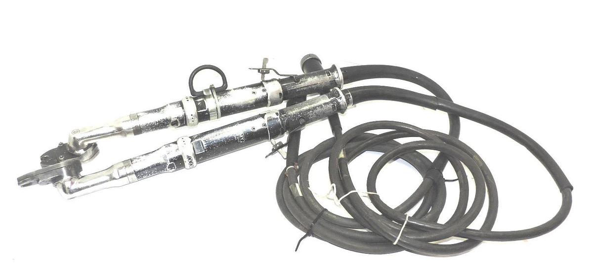 Used LOT OF 2 STANLEY NUTRUNNERS CROWFOOT TUBENUT W/ J3785/3 REV. C, J3785/3 REV. D