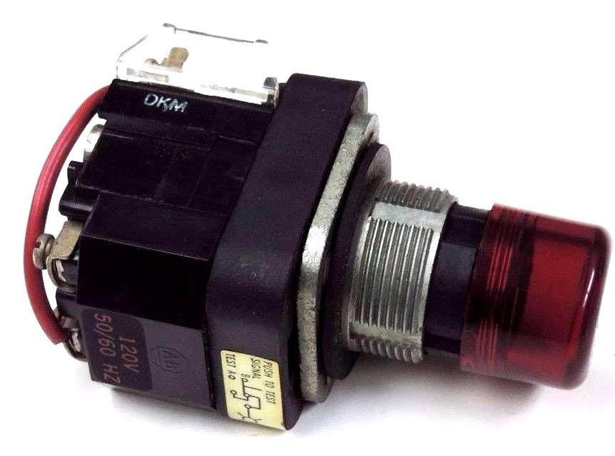 NIB ALLEN BRADLEY 800T-PT16 PUSHBUTTON 800TPT16 SER. N W/ 800T-XA SER. C CONTACT