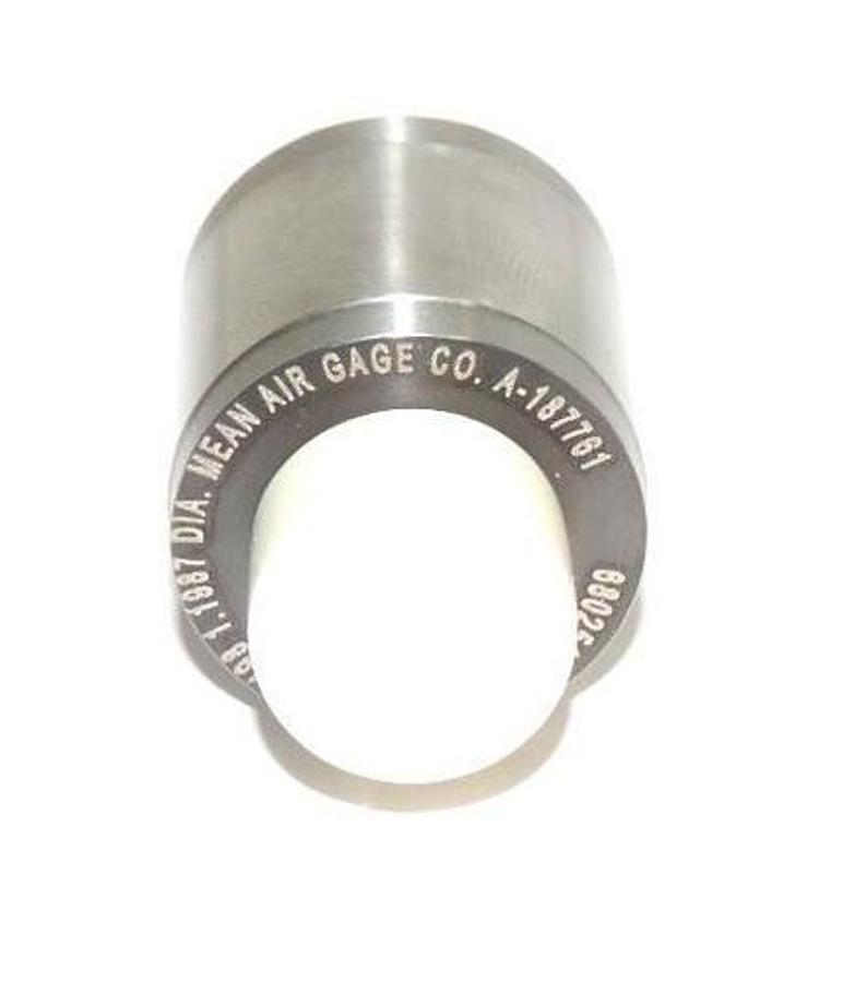 Used NEW MEAN AIR GAGE CO. 68025163-G8 PLUG GAGE 94-400-0498 1.1987 DIA. A-187761