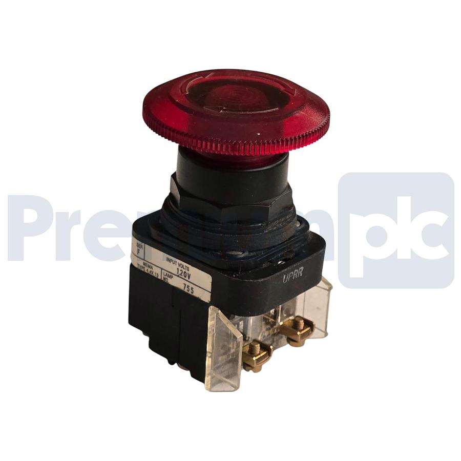 Used ALLEN BRADLEY 800H-FRXTP16 /F 30mm RED PUSH PULL/TWIST PUSHBUTTON NSNP (read)