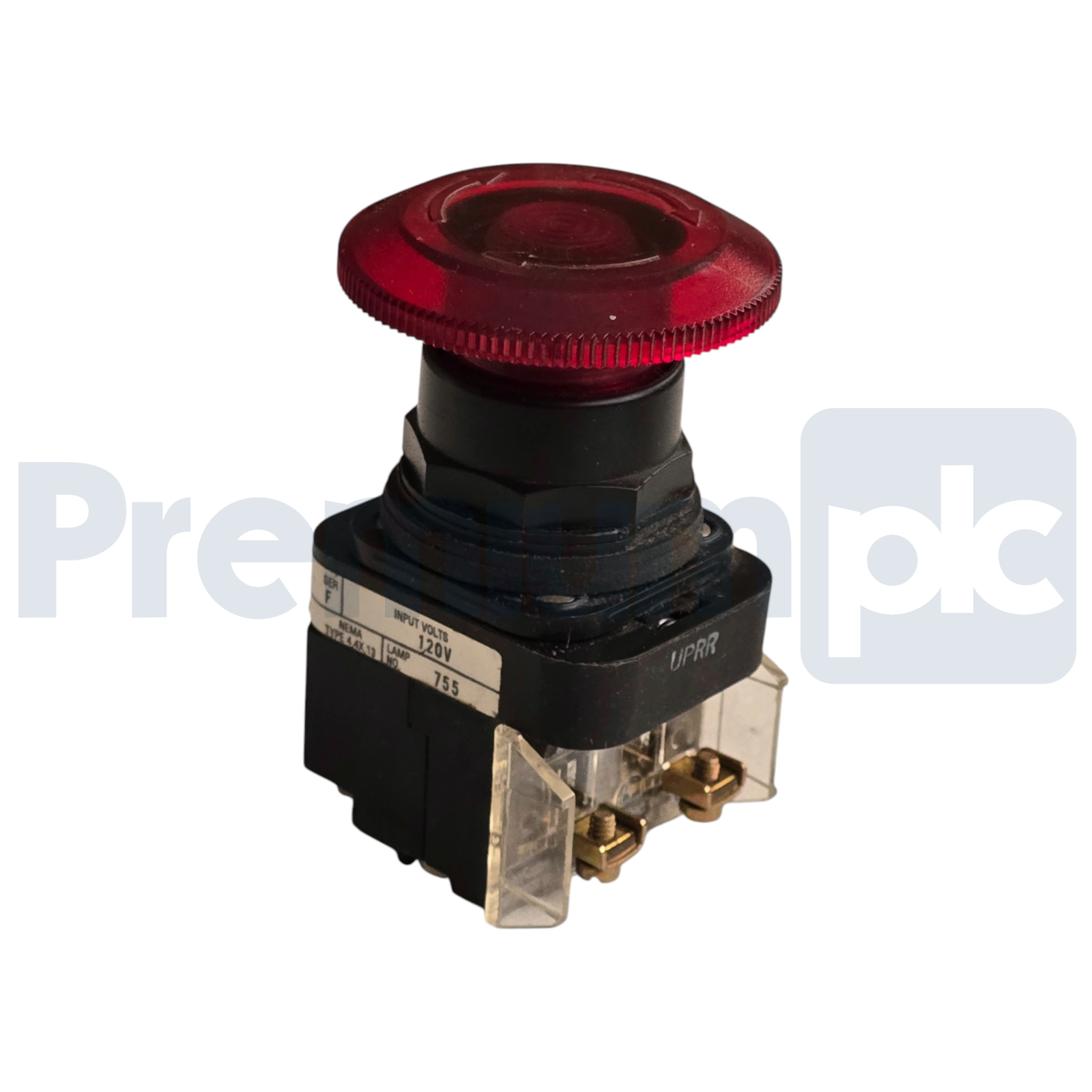 Used ALLEN BRADLEY 800H-FRXTP16 /F 30mm RED PUSH PULL/TWIST PUSHBUTTON NSNP (read)