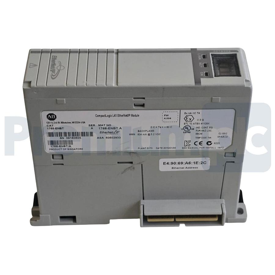 Used Allen Bradley 1768-ENBT /A CompactLogix L4X EtherNet/IP Module FW 4.004 USED 612598307524