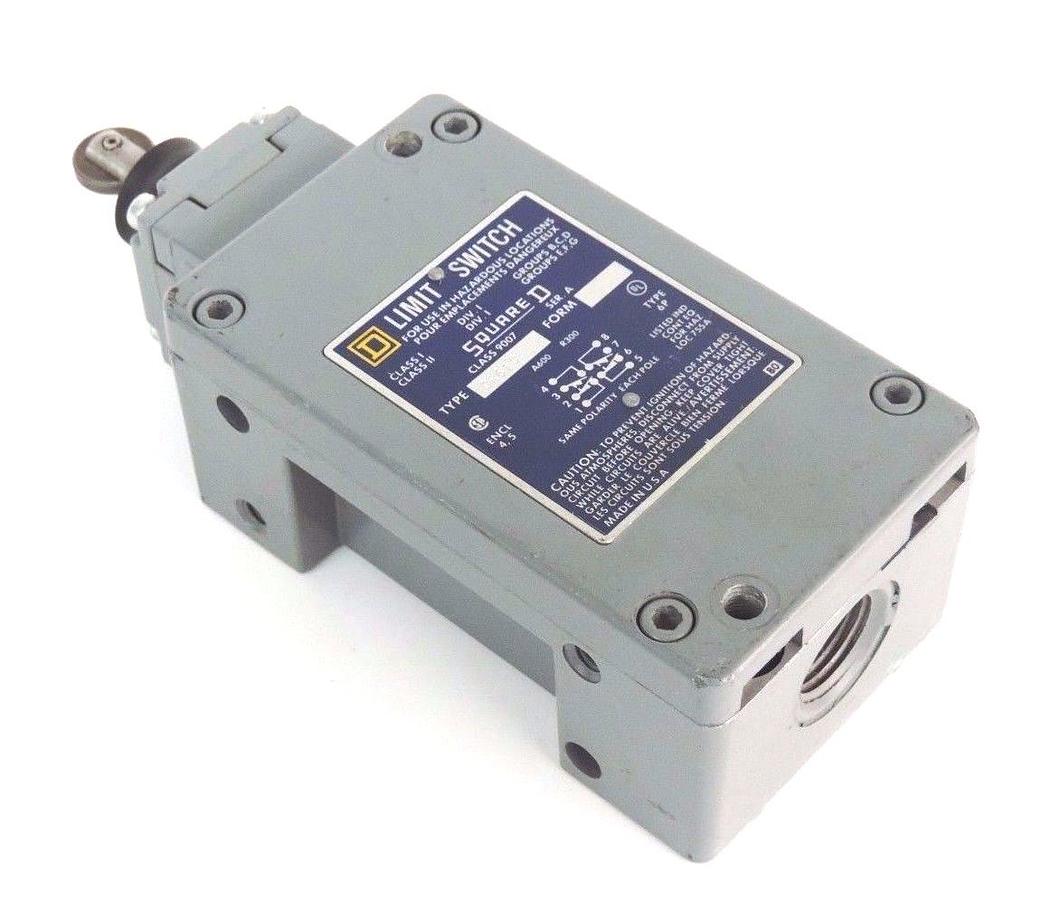 Used SQUARE D 9007-CR61C SER. A LIMIT SWITCH W/ 9007 CLASS SER. A HEAD, 9007CR61C