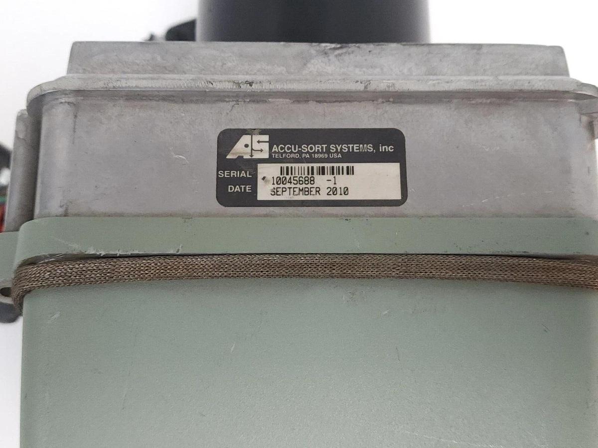 Used DATALOGIC ACCU SORT 1000065958 CAMERA HEAD 110MM 010972001 REV. 3