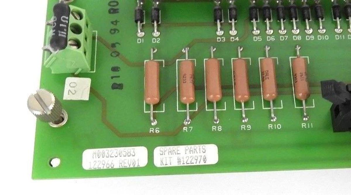 Used ALLEN BRADLEY 122970 FEEDBACK CARD 240VAC 122966 REV. 01, M003230583