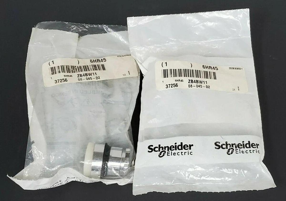 Used LOT OF 2 NEW TELEMECANIQUE ZB4BW11 PUSH BUTTONS 37256