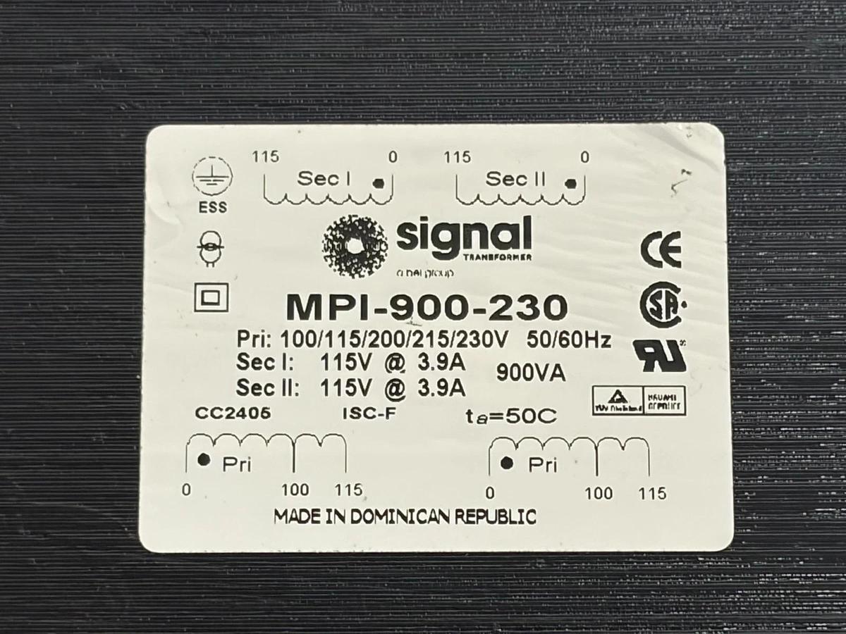 Signal Transformer MPI-900-230 Laminated Core Power Transformer 900VA