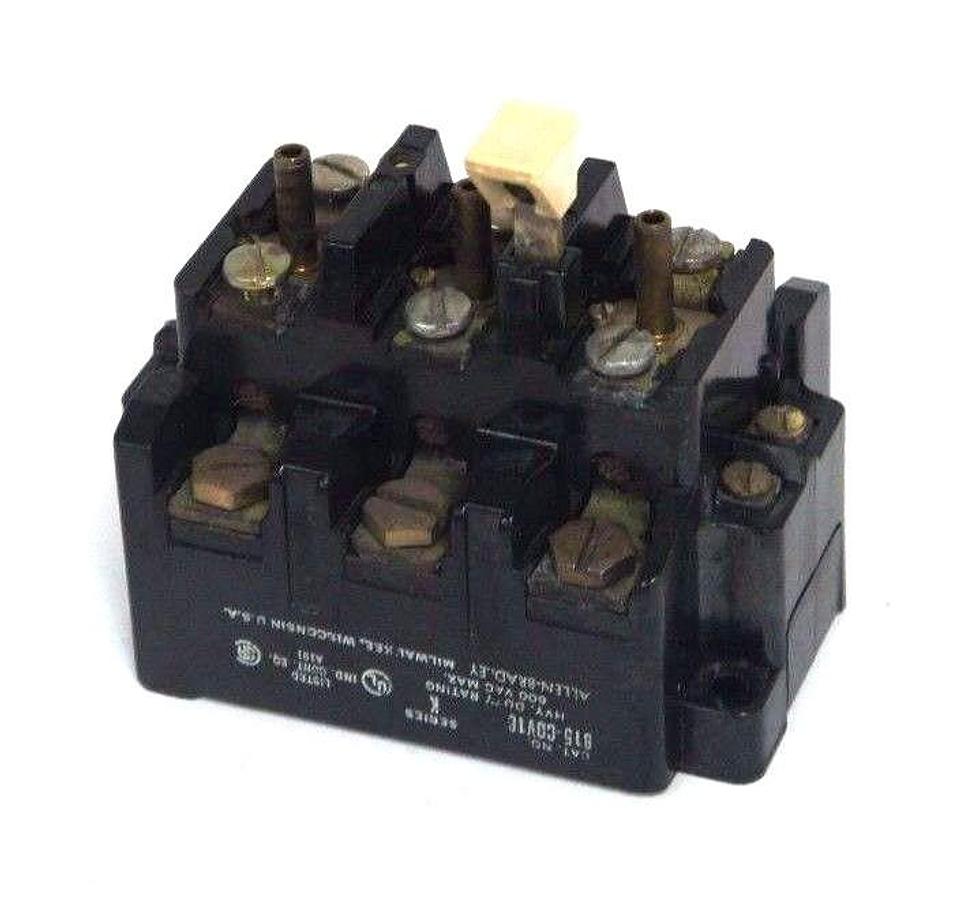 Used ALLEN BRADLEY 815-COV16 SER. K OVERLOAD RELAY 3POLE