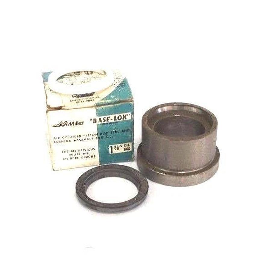 Used NIB MILLER 051-KRO10-138 SEAL AND BUSHING AIR CYLINDER PISTON ROD 1-3/8IN