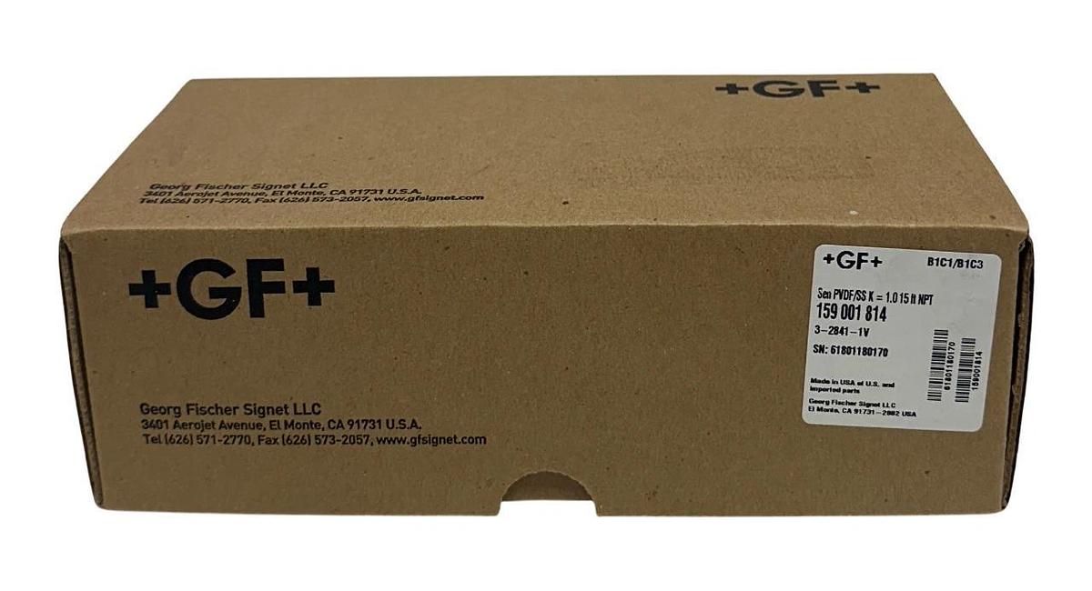 +GF+ 159 001 814 / 3-2841-1V CONDUCTIVITY ELECTRODE SEN PVDF/SS K=1.015ft NSMP