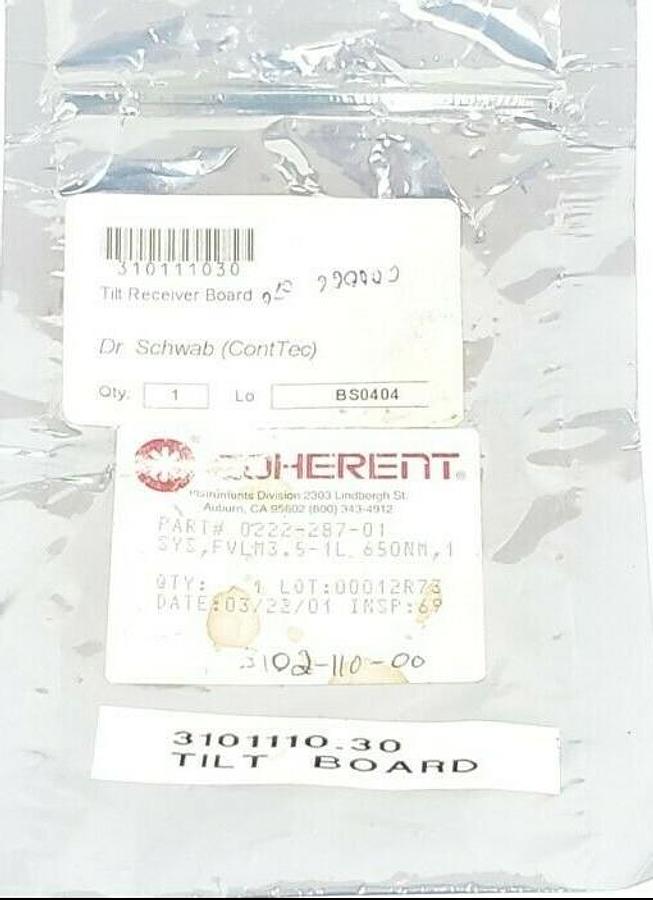 Used NEW CONTTEC 3102-110-00 TILT RECEIVER BOARD 2DDB-01