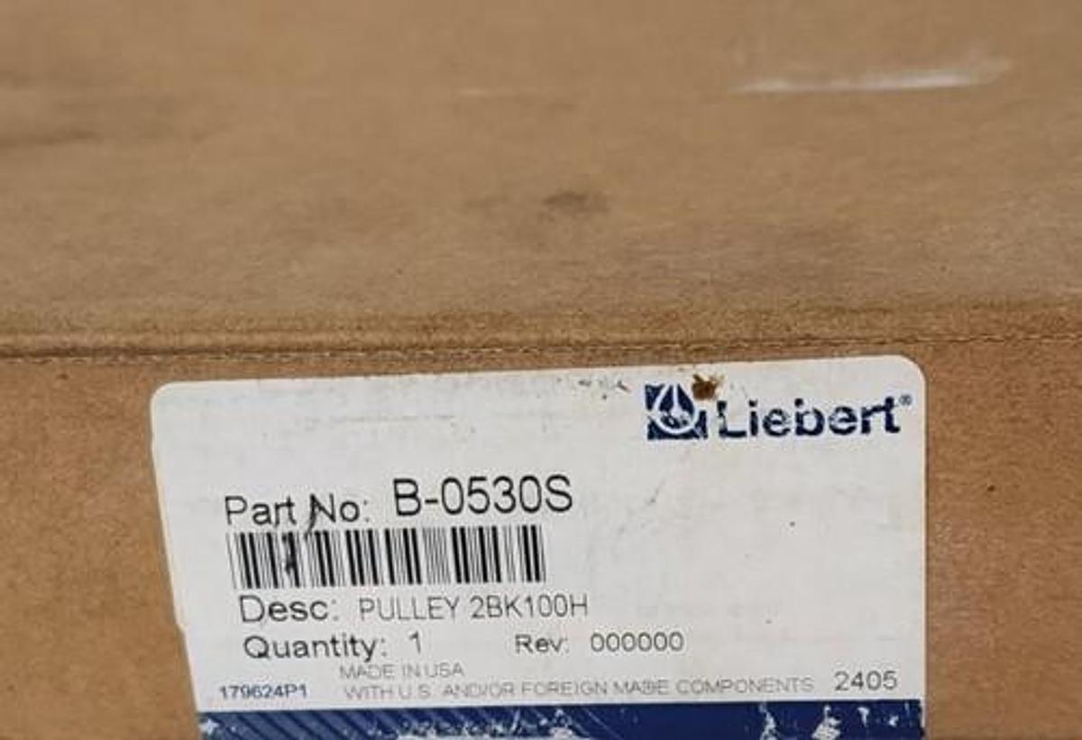 NIB EMERSON LIEBERT B-0530S GROOVE SHEEVE B0530S